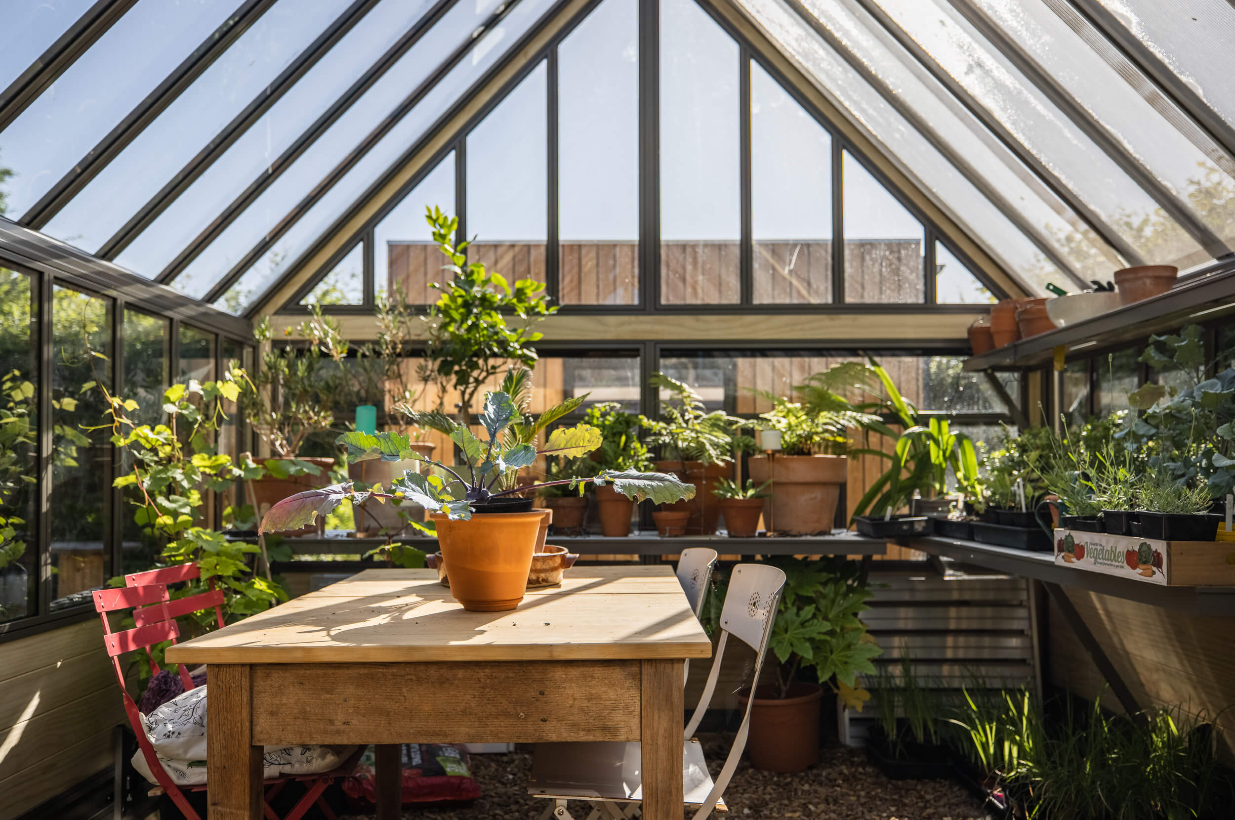 Outdoor living greenhouse