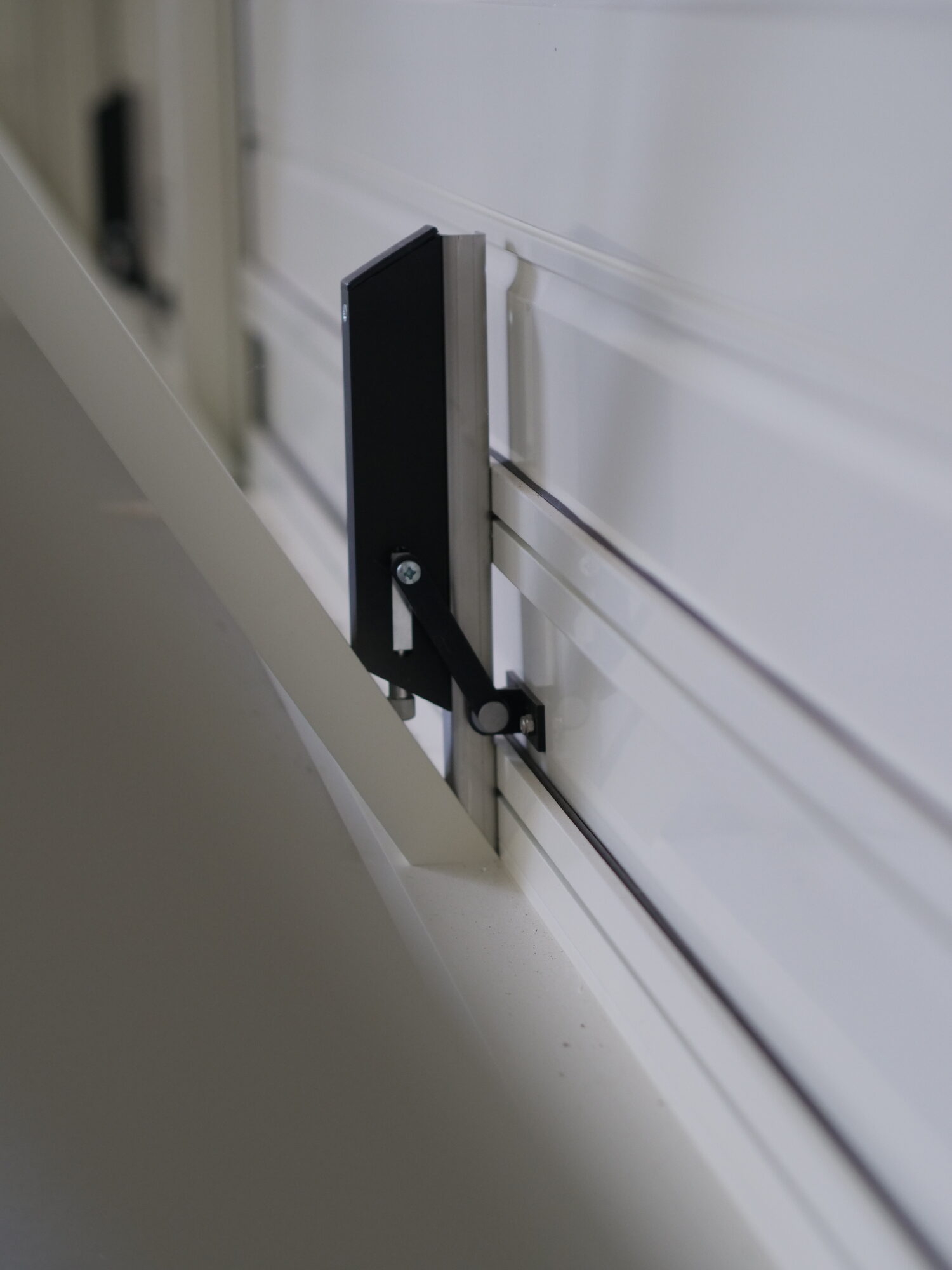 Low-level vent opener close-up detail