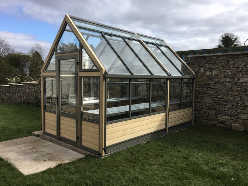 a modern greenhouse