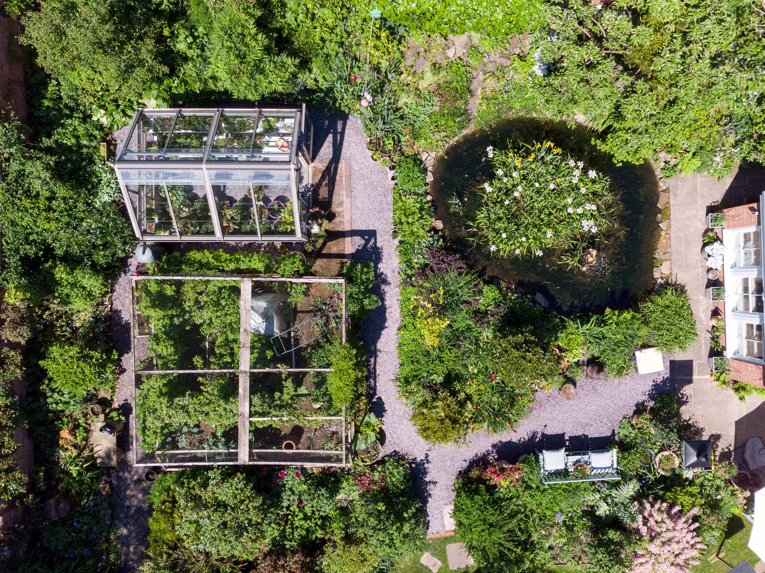 Greenhouse in the garden