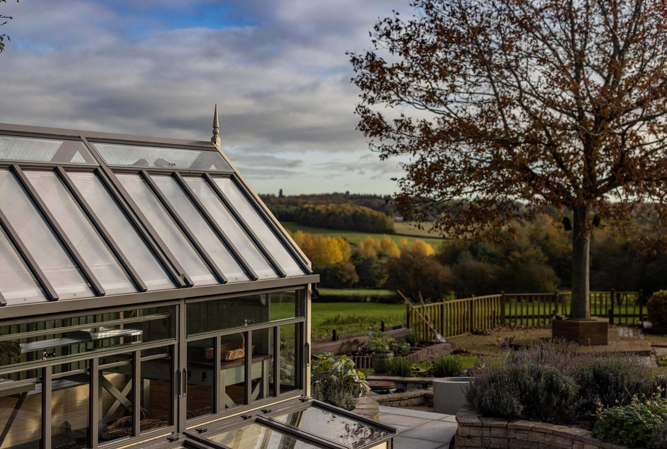 Greenhouse in windy location