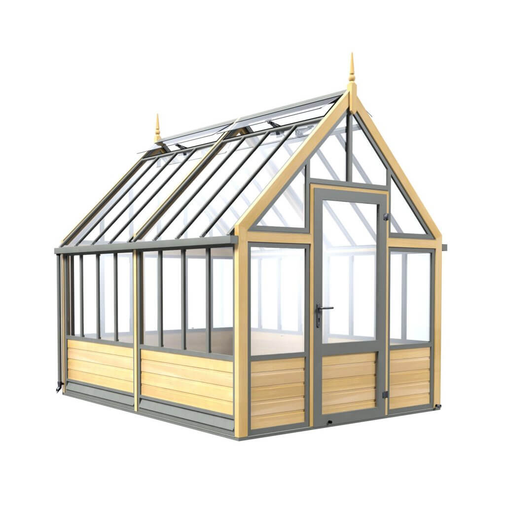 traditional wooden greenhouse